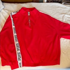 PINK quarter zip sweatshirt